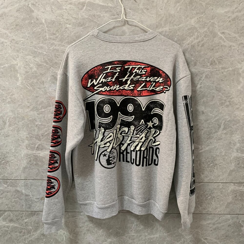 Hellstar Records Grey Crew Neck Cotton - Picture 5 of 6